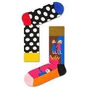 Happy socks Strømper 3P Rock Your Socks Friend Sock Svart mønstret bom...