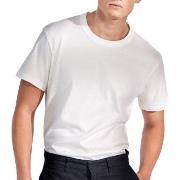 Bread and Boxers Pima Cotton Crew Neck Hvit bomull Large Herre