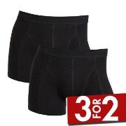 Claudio 2P Cotton Trunks Helsvart bomull Small Herre