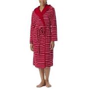 Schiesser Women Terry Bathrobe Rød/Hvit  Large Dame