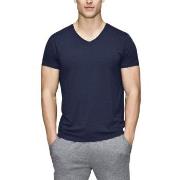 JBS of Denmark Bamboo Blend V-neck T-shirt Marine Small Herre