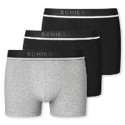 Schiesser 3P Organic Cotton Woven Boxer Brief Svart/Grå bomull Small H...