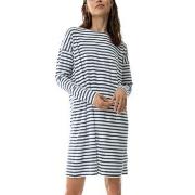 Mey Cyra Nightshirt Hvit/Marine X-Small Dame