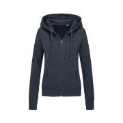 Stedman Active Hooded Sweatjacket For Women Mørkblå Large Dame