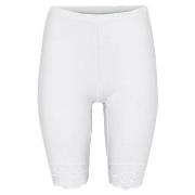 Decoy Mid-length Capri Leggings With Lace Hvit økologisk bomull Large ...