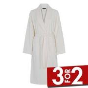 Decoy Long Terry Robe Benhvit økologisk bomull XX-Large Dame