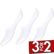 Decoy Strømper 3P Thin Bamboo Footies Hvit Strl 37/41 Dame