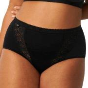 Sloggi Truser 4P Chic Maxi Lace Briefs Svart bomull 50 Dame