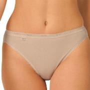 Sloggi Truser 2P Basic Plus Tai Briefs Beige bomull 40 Dame