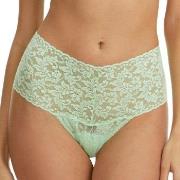 Hanky Panky Truser 3P Signature Lace Retro Thong D1 Mintgrønn nylon On...