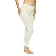 Lady Avenue Bamboo Long Leggings Benhvit Bambus XX-Large Dame