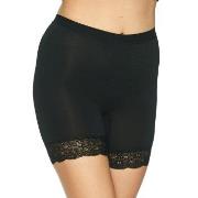 Lady Avenue Bamboo Short Leggings With Lace Svart Bambus X-Small Dame