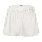 Lady Avenue Pure Silk French Knickers Benhvit silke Medium Dame