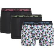 Nike 6P Dri-Fit Ultra Stretch Micro Boxer Svart mønstret polyester Med...