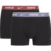 Nike 6P Everyday Cotton Stretch Trunk Svart/Rød bomull Medium Herre