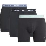 Nike 9P Everyday Essentials Cotton Stretch Boxer D1 Svart/Grønn bomull...