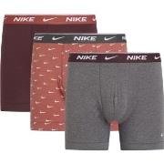 Nike 9P Everyday Essentials Cotton Stretch Boxer D1 Grå/Rød bomull Sma...