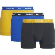 Nike 9P Everyday Essentials Cotton Stretch Trunk D1 Blå/Gul bomull Lar...