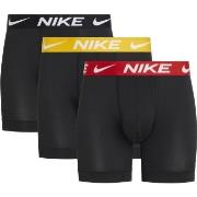 Nike 9P Everyday Essentials Micro Boxer Brief Svart/Rød polyester Larg...