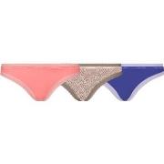 Calvin Klein Truser 9P Bottoms Up Refresh Thongs Blå/Rosa nylon X-Smal...