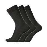 Dovre Strømper 3P Cotton Socks Svart Str 40/45 Herre