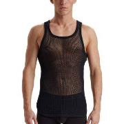 Dovre Wool Mesh Tank Top Svart ull Small Herre