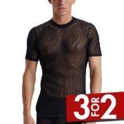 Dovre Wool Mesh T-Shirt Svart ull Medium Herre