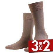 Amanda Christensen Strømper Core Ankle Socks Lysbrun  bomull Str 47/48
