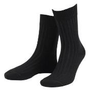 Amanda Christensen Strømper True Ankle Rib Sock Svart Str 43/46 Herre