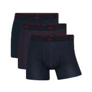 Dovre 3P Recycled Polyester Boxers Marine/Rød polyester X-Large Herre