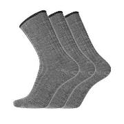 Dovre Strømper 3P Wool No-Elastic Socks Grå Str 45/48 Herre