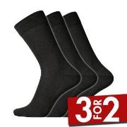 Dovre Strømper 3P Wool Socks Svart Str 40/45 Herre