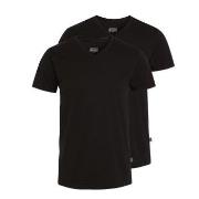 Jockey 2P V-Neck T-Shirt Svart bomull Large Herre