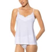 Mey Grace Camisole With Lace Hvit viskose Large Dame