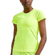 Craft ADV Essence SS Slim Tee W Limegrønn polyester Large Dame