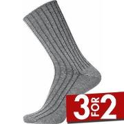 Egtved Strømper Cotton No Elastic Socks Grå Str 40/45 Herre