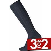 Egtved Strømper Wool Kneehigh Sock Marine Str 40/45 Herre