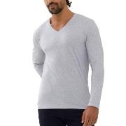 Mey Dry Cotton Colour Long Sleeves Gråmelerad Small Herre