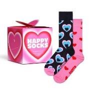 Happy socks Strømper 2P Valentine Gift Set Rosa Mønster bomull Str 36/...