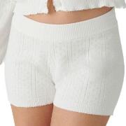 PJ Salvage Sweatheart Pointelle Short Hvit Mønster bomull X-Large Dame