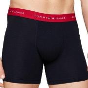 Tommy Hilfiger 3P Boxer Brief WB Svart/Rød bomull Large Herre