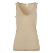 Damella Silk Tank Top Beige silke XX-Large Dame