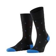 Falke Strømper Dot Socks Svart/Blå bomull Str 43/46 Herre