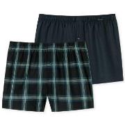 Schiesser 2P Boxershorts multipack Brun mønstret bomull Large Herre