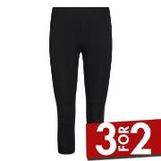 Decoy Bamboo Capri Svart Bambus 3XL Dame