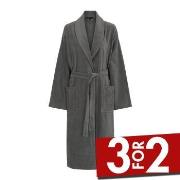 Decoy Long Terry Robe With Hood Grå polyester Medium Dame