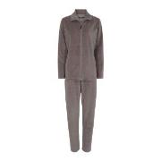 Decoy Velour Homewear Set Brun X-Large Dame