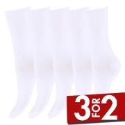 Decoy Strømper 5P Bamboo Ankle Socks Hvit Strl 37/41 Dame