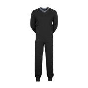 JBS V-Neck Jersey Pyjamas Svart bomull Medium Herre