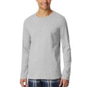 Schiesser Mix and Relax Long Sleeve Grå bomull X-Large Herre